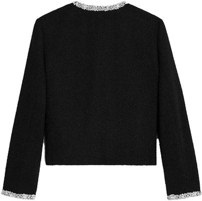 (W) 셀린느 SS23 자수 리본 트위드 니트 가디건 블랙. 2V82O371R-38NO Lookbook (W) 셀린느 SS23 자수 리본 트위드 니트 가디건 블랙. 2V82O371R-38NO