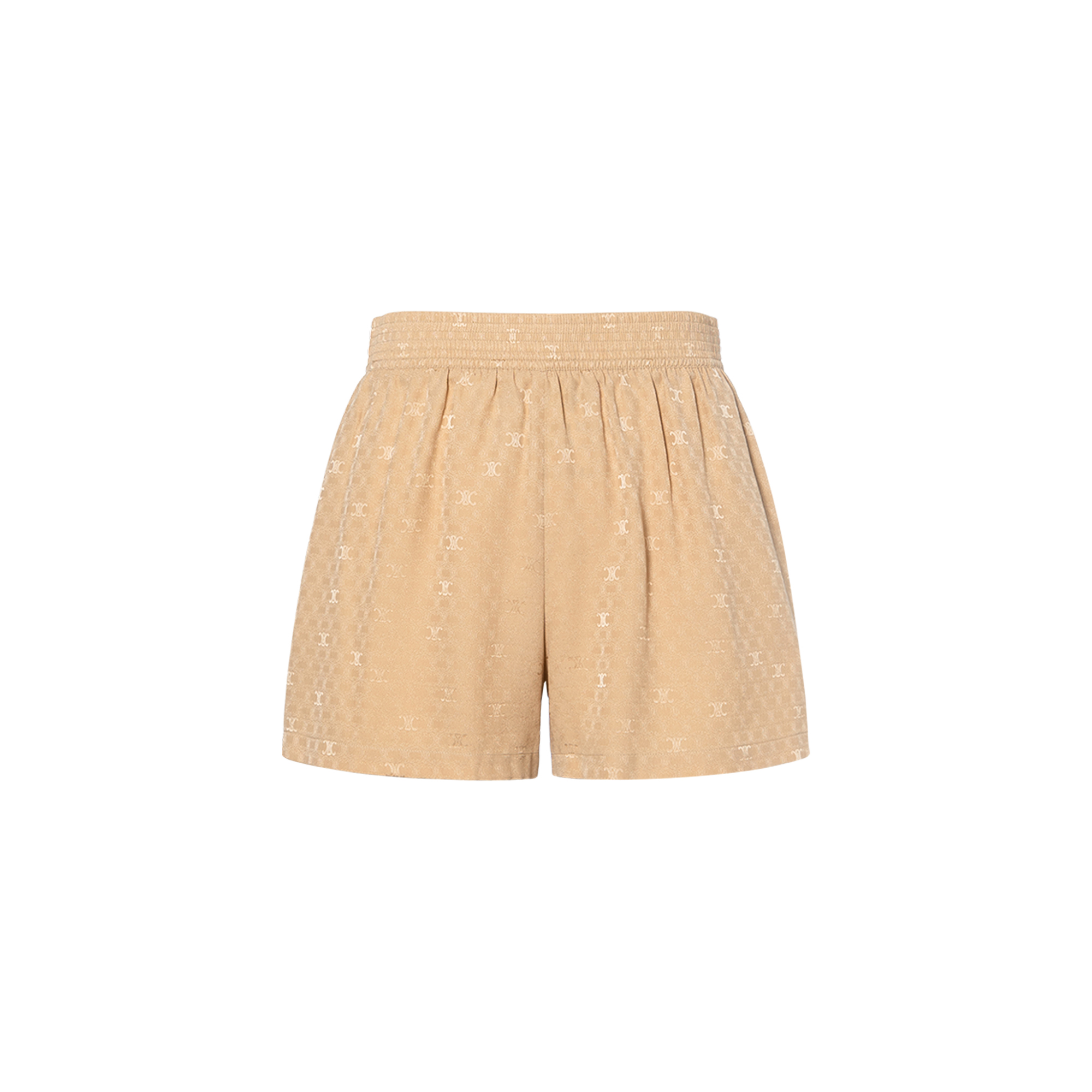 (Women) CELINE SS23  High-Waist Logo Shorts Caramel Brown. 2P711779R-04CA