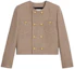 Buy (Women) CELINE SS23 Houndstooth Double-Breasted Jacket in Burgundy. 2V77R064V-28BZ