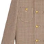 Purchase (Women) CELINE SS23 Houndstooth Double-Breasted Jacket in Burgundy. 2V77R064V-28BZ