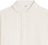 Shop (Women) CELINE SS23 Ivory White Pleated Long Sleeve Shirt. 2C02A008D-01AV