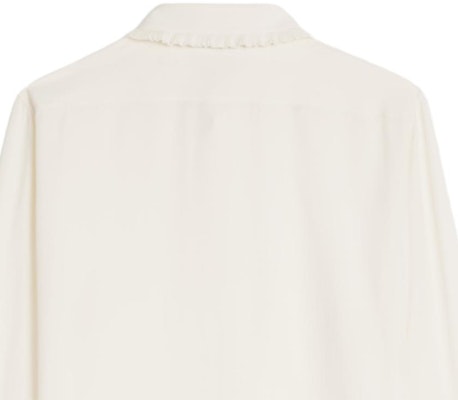 (Women) CELINE SS23 Ivory White Pleated Long Sleeve Shirt. 2C02A008D-01AV Sizing (Women) CELINE SS23 Ivory White Pleated Long Sleeve Shirt. 2C02A008D-01AV
