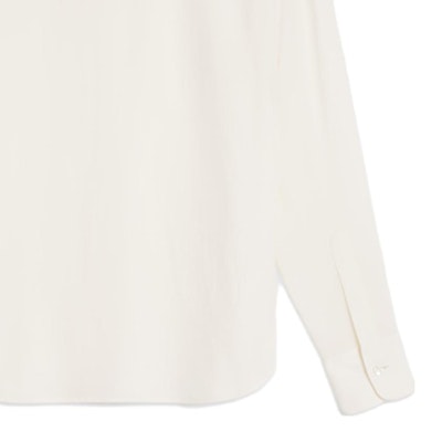 (Women) CELINE SS23 Ivory White Pleated Long Sleeve Shirt. 2C02A008D-01AV Cheap (Women) CELINE SS23 Ivory White Pleated Long Sleeve Shirt. 2C02A008D-01AV