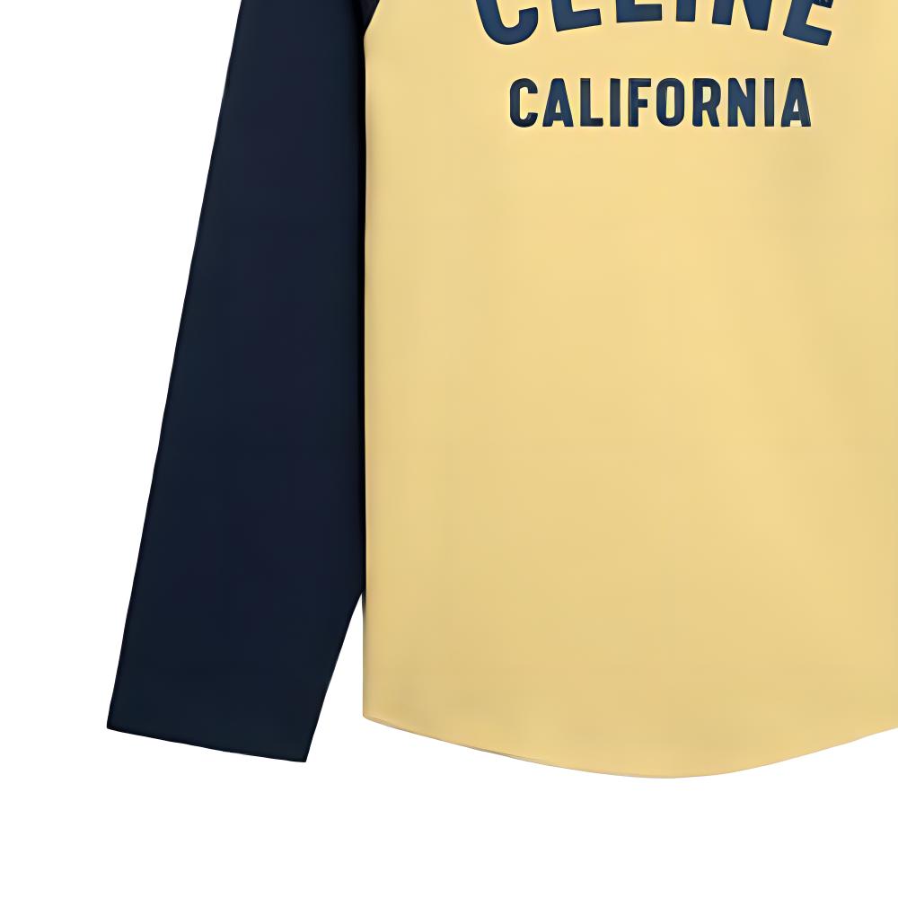 (Women) CELINE SS23  Lemon Yellow Logo Print Long-Sleeve T-Shirt 2X19H671Q-11LD 圖 7