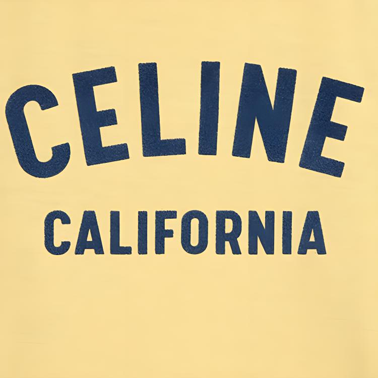 (Women) CELINE SS23  Lemon Yellow Logo Print Long-Sleeve T-Shirt 2X19H671Q-11LD 圖 8