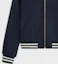Sizing (Women) CELINE SS23 Letter Print Striped Hooded Jacket in Ocean Blue. 2V98P6700-07MR