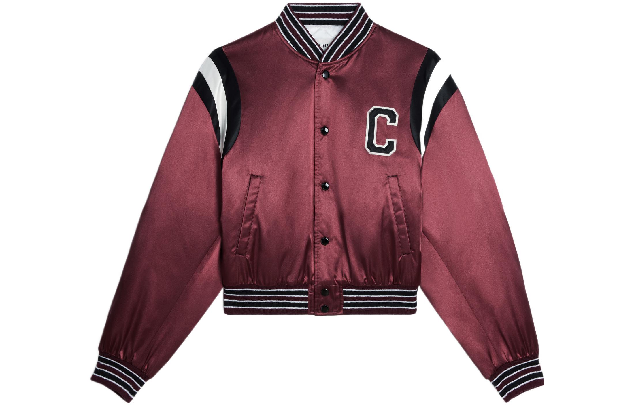 Order (Women) CELINE SS23  Letter Print Striped Short Bomber Jacket. 2W803497M-28BD