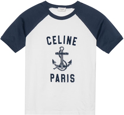 (W) CELINE SS23 海军蓝短袖T恤 印花标志款式 2X35G671Q-01MA Order (W) CELINE SS23 海军蓝短袖T恤 印花标志款式 2X35G671Q-01MA