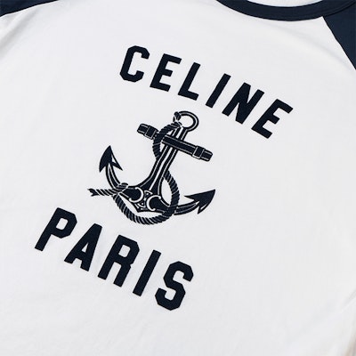 (W) CELINE SS23 海军蓝短袖T恤 印花标志款式 2X35G671Q-01MA Details for (W) CELINE SS23 海军蓝短袖T恤 印花标志款式 2X35G671Q-01MA