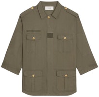 (Women) CELINE SS23 Military Green Multi-Pocket Casual Coat. 2W945106K-02KK (Women) CELINE SS23 Military Green Multi-Pocket Casual Coat. 2W945106K-02KK