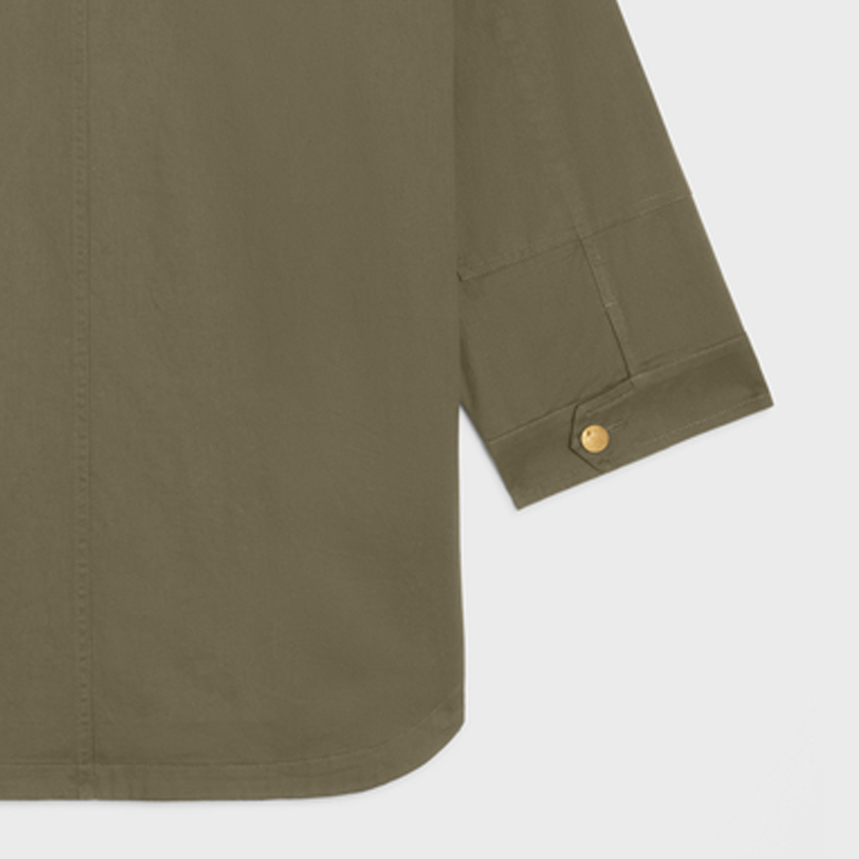 Cheap (W) CELINE SS23 Kot Kasual Hijau Tentera Multi-Poket. 2W945106K-02KK