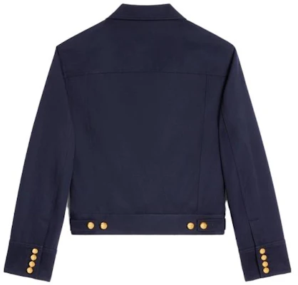 (W) 셀린느 SS23 네이비 블루 싱글브레스티드 포켓 플랩 재킷 2W901092D-07MR Lookbook (W) 셀린느 SS23 네이비 블루 싱글브레스티드 포켓 플랩 재킷 2W901092D-07MR