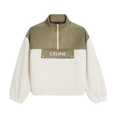 (Women) CELINE SS23 Patchwork Logo Print Jacket - Beige. 2W818536S-03GK