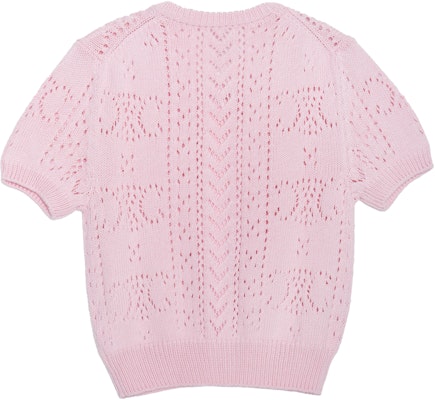 (W) CELINE SS23 Kardigan Rajut Lengan Pendek Merah Jambu. 2AI37748U-24LP Lookbook (W) CELINE SS23 Kardigan Rajut Lengan Pendek Merah Jambu. 2AI37748U-24LP