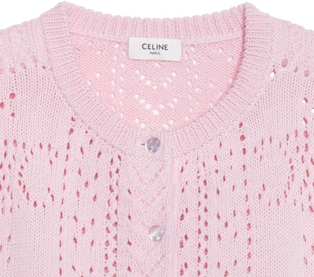 (W) CELINE SS23 Kardigan Rajut Lengan Pendek Merah Jambu. 2AI37748U-24LP Purchase (W) CELINE SS23 Kardigan Rajut Lengan Pendek Merah Jambu. 2AI37748U-24LP