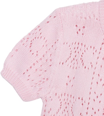 (W) CELINE SS23 Kardigan Rajut Lengan Pendek Merah Jambu. 2AI37748U-24LP Details for (W) CELINE SS23 Kardigan Rajut Lengan Pendek Merah Jambu. 2AI37748U-24LP