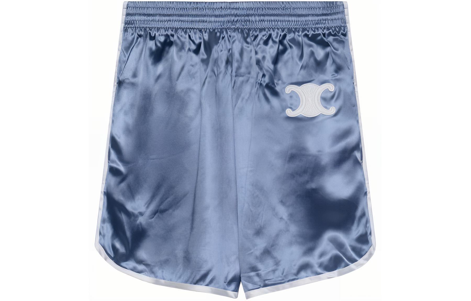 (Women) CELINE SS23  Solid Logo Regular Shorts Blue 2P859199Q-05BD