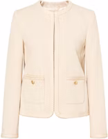 (Women) CELINE SS23 Solid Zip-Up Long Sleeve Jacket in Off-White. 2V19N052R-01VA (Women) CELINE SS23 Solid Zip-Up Long Sleeve Jacket in Off-White. 2V19N052R-01VA