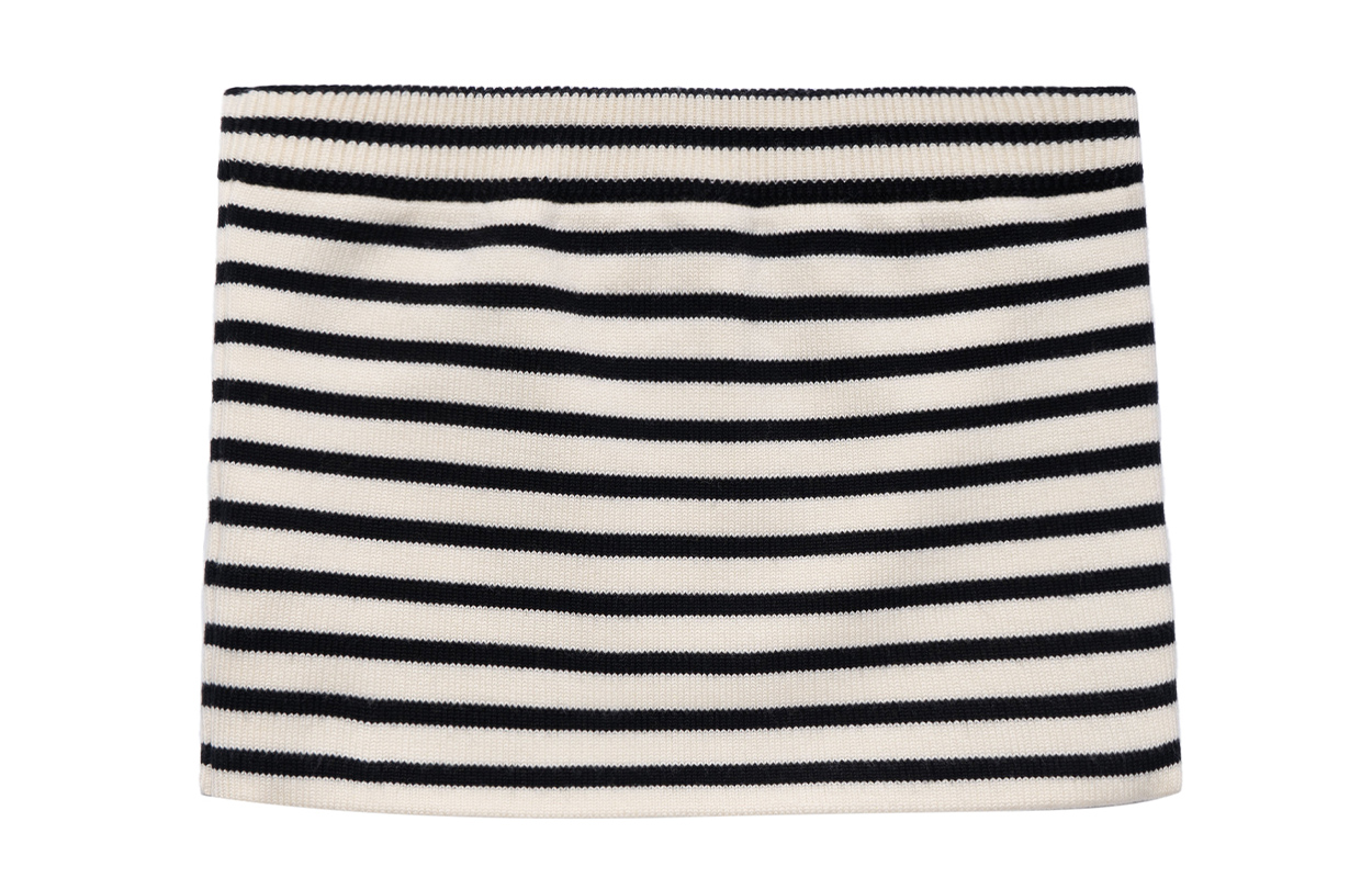 Order (W) セリーヌ SS23 ストライプ柄ニットチューブトップ ブラック 2AI46212L-01CB