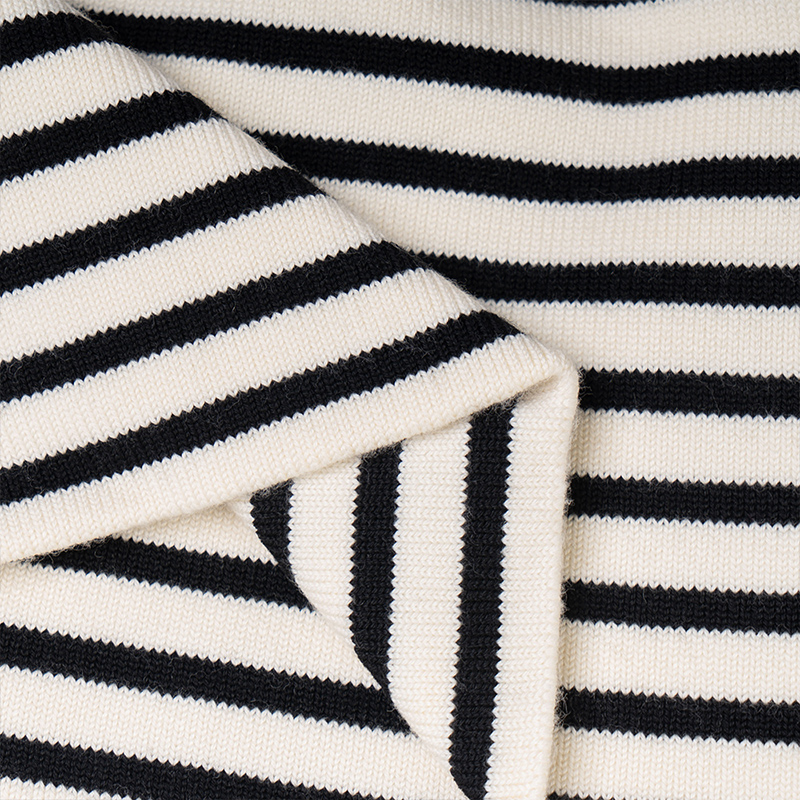 Purchase (W) セリーヌ SS23 ストライプ柄ニットチューブトップ ブラック 2AI46212L-01CB