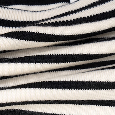 (W) セリーヌ SS23 ストライプ柄ニットチューブトップ ブラック 2AI46212L-01CB Details for (W) セリーヌ SS23 ストライプ柄ニットチューブトップ ブラック 2AI46212L-01CB