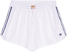 (Women) CELINE SS23 Striped Letter Print Mid-Waist Tie Casual Shorts. 2Z309225S-01MA (Women) CELINE SS23 Striped Letter Print Mid-Waist Tie Casual Shorts. 2Z309225S-01MA