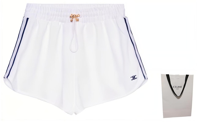 (Women) CELINE SS23 Striped Letter Print Mid-Waist Tie Casual Shorts. 2Z309225S-01MA Shop (Women) CELINE SS23 Striped Letter Print Mid-Waist Tie Casual Shorts. 2Z309225S-01MA