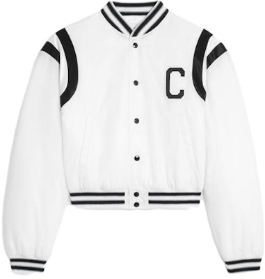 (W) CELINE SS23 白色對比字母貼布單排扣外套。 2W803227R-01OW Order (W) CELINE SS23 白色對比字母貼布單排扣外套。 2W803227R-01OW