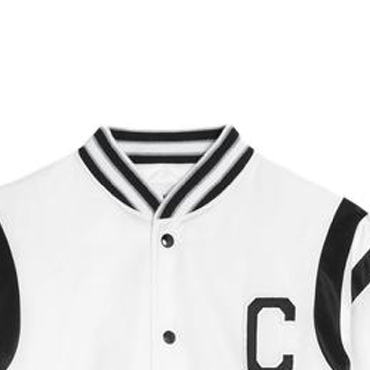 Purchase (W) CELINE SS23 白色對比字母貼布單排扣外套。 2W803227R-01OW