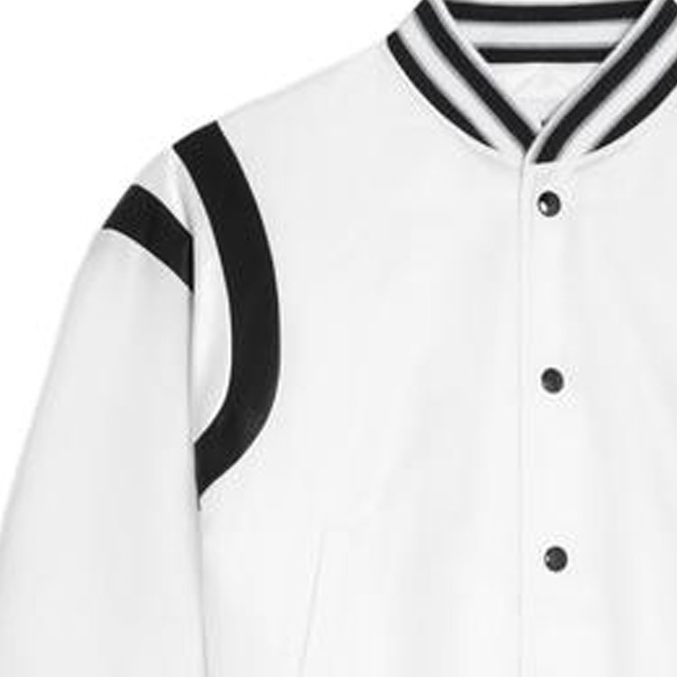 Details for (W) CELINE SS23 白色對比字母貼布單排扣外套。 2W803227R-01OW