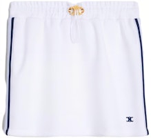 (Women) CELINE SS23 White Drawstring Casual Skirt with Embroidered Logo. 2Z320225S-01MA (Women) CELINE SS23 White Drawstring Casual Skirt with Embroidered Logo. 2Z320225S-01MA