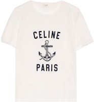 (W) CELINE SS23 Kaos Lengan Pendek Putih dengan Cetak Huruf. 2X80D671Q-01MA Order (W) CELINE SS23 Kaos Lengan Pendek Putih dengan Cetak Huruf. 2X80D671Q-01MA