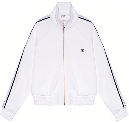(W) CELINE SS23 白色側條紋拉鍊外套. 2Y48A225S-01MA Buy (W) CELINE SS23 白色側條紋拉鍊外套. 2Y48A225S-01MA