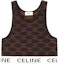 Buy (Women) CELINE SS23 Brown Logo Knit Cropped Casual Tank Top for Women 2AF10916T-19BR