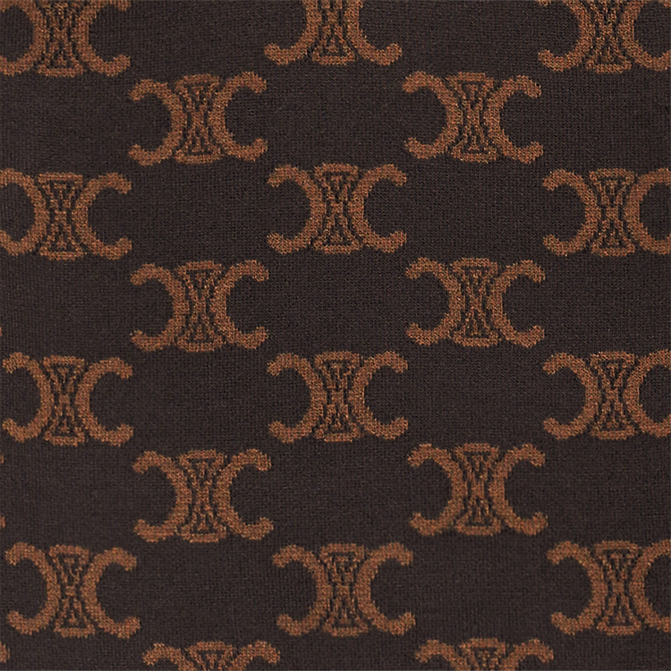 Purchase (Women) CELINE SS23 Brown Logo Knit Cropped Casual Tank Top for Women 2AF10916T-19BR