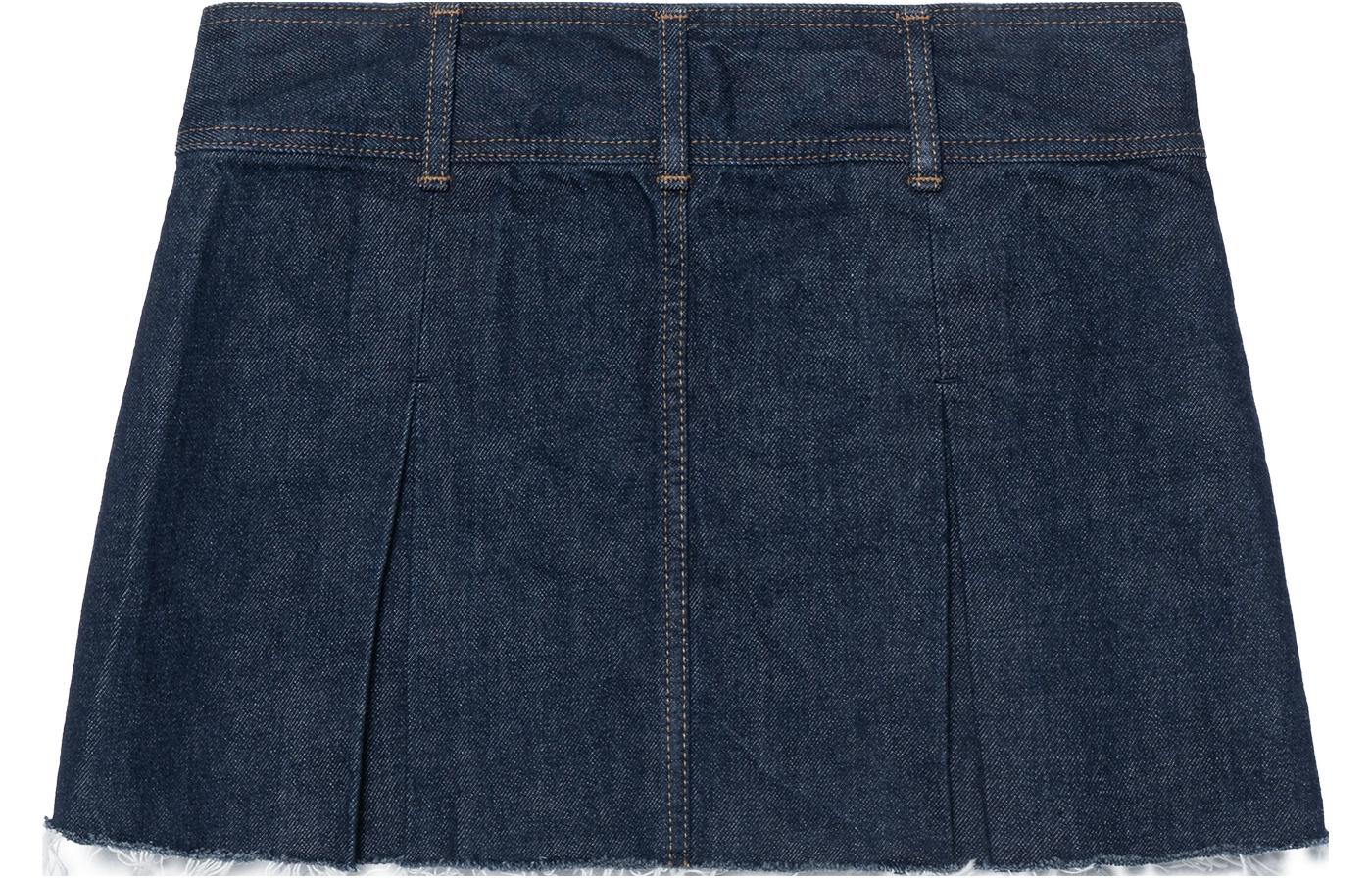 Lookbook (W) CELINE SS23 低腰迷你鏈條休閒短裙 女款 藍色 2S294799U-07IN