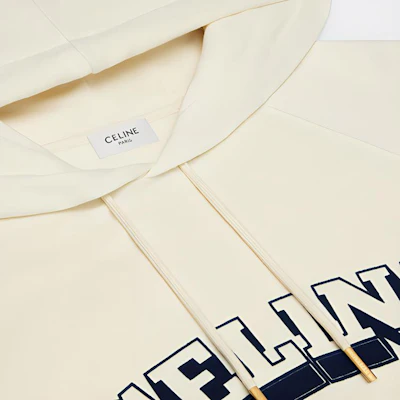 (W) CELINE SS23 配色字母印花象牙白连帽衫长袖 2Y62C450I-01JL Shop (W) CELINE SS23 配色字母印花象牙白连帽衫长袖 2Y62C450I-01JL