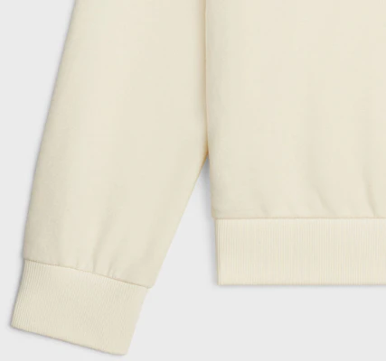(W) CELINE SS23 配色字母印花象牙白连帽衫长袖 2Y62C450I-01JL 1