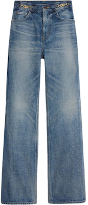 (Women) CELINE SS23 High-Waisted Flared Denim Jeans Women Blue 2N860930F-07UW Buy (Women) CELINE SS23 High-Waisted Flared Denim Jeans Women Blue 2N860930F-07UW