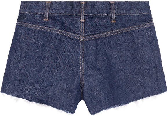 (Women) CELINE SS23 Low-Rise Frayed Hem Denim Shorts Women’s Blue 2N950799U-07IN Lookbook (Women) CELINE SS23 Low-Rise Frayed Hem Denim Shorts Women’s Blue 2N950799U-07IN