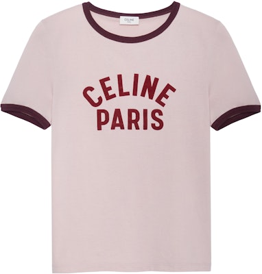 (W) Celine Camiseta Rosa Algodón Logo París SS23 Manga Corta Cuello Redondo. 2X855671Q-24PN Order (W) Celine Camiseta Rosa Algodón Logo París SS23 Manga Corta Cuello Redondo. 2X855671Q-24PN