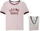 Shop (W) Celine Camiseta Rosa Algodón Logo París SS23 Manga Corta Cuello Redondo. 2X855671Q-24PN