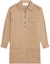 Order (Women) CELINE SS23 Solid Long Sleeve Drawstring Pocket Dress Women’s Khaki Color 2Z490219I-03CD