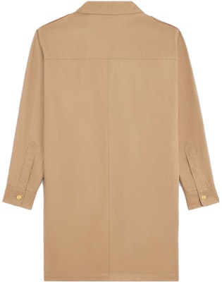 (Women) CELINE SS23 Solid Long Sleeve Drawstring Pocket Dress Women’s Khaki Color 2Z490219I-03CD Lookbook (Women) CELINE SS23 Solid Long Sleeve Drawstring Pocket Dress Women’s Khaki Color 2Z490219I-03CD