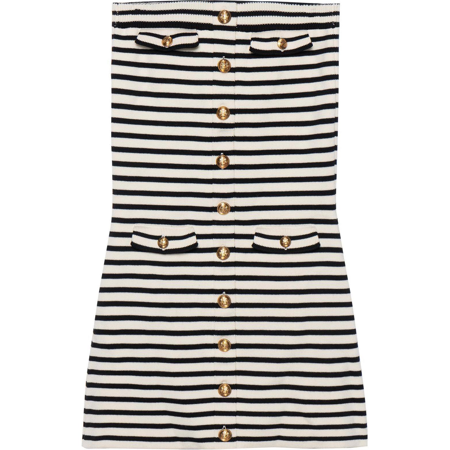 (Women) CELINE SS23 Striped Sleeveless Dress with Pocket Decoration for Women Multicolor 2AI48212L-01CB