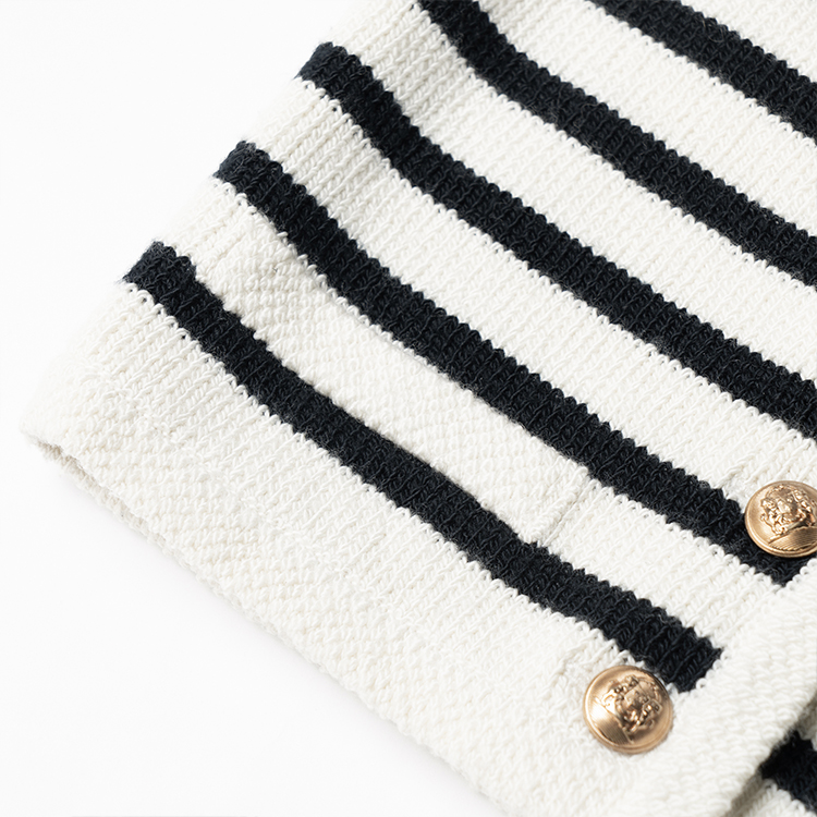 Sizing (W) CELINE SS23 女士V领直筒条纹背心 奶油色. 2AJ72570P-01CB