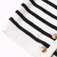 Sizing (Women) CELINE SS23 Striped V-Neck Straight-Cut Vest Women’s Cream Color. 2AJ72570P-01CB