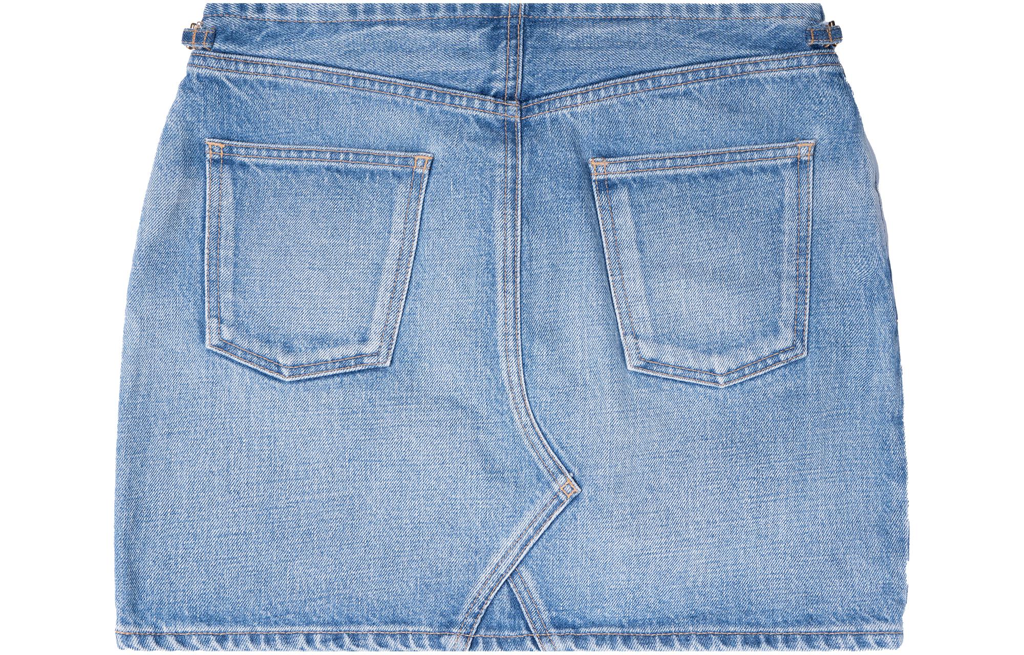 Lookbook (W) CELINE SS23 テニスチェーンハイウエストデニムスカート レディース ブルー 2S238206T-08PI