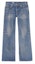 Order (Women) CELINE SS23 Washed Low-Rise Flared Jeans Women’s Blue 2N693365M-07DU