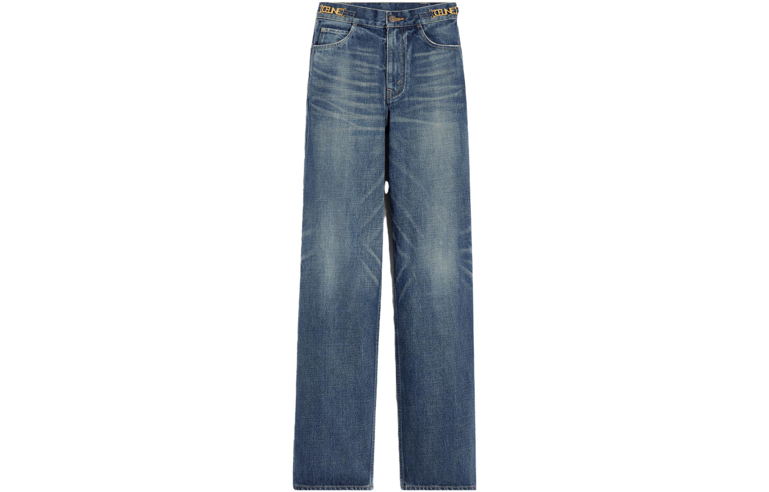 (Women) CELINE SS23 Washed Vintage Straight Pocket Jeans Women Blue. 2N923365M-07DU 圖 2
